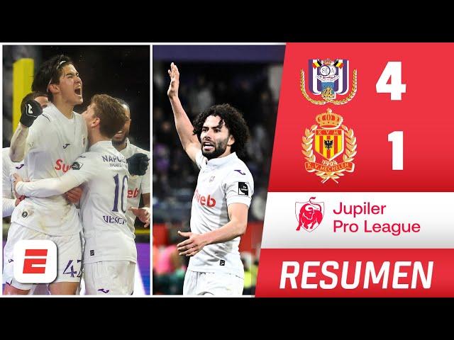 PARTIDAZO del CHINO HUERTA en la goleada del Anderlecht por 4-1 al Mechelen | Juliper Pro League