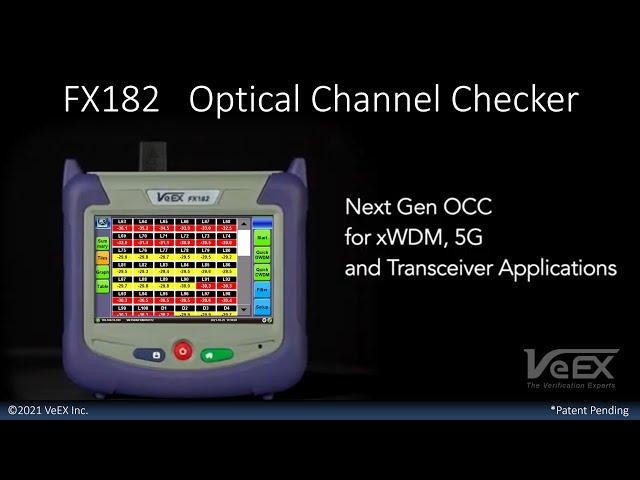 Introducing the FX182 | Optical Channel Checker for xWDM, 5G and Transceiver Applications