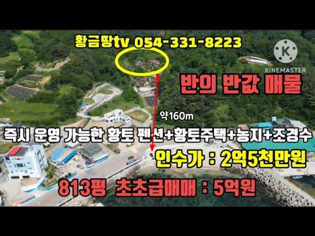 다시 나올 수 없는 가격 영덕바닷가펜션 금액조정 초급매물 몸만오셔서 운영 가능