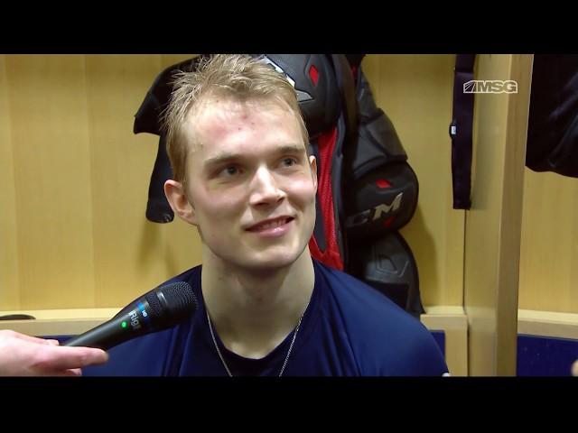 Ryan Lindgren on 1st NHL Game: I Will Always Remember It For Sure | New York Rangers Post game