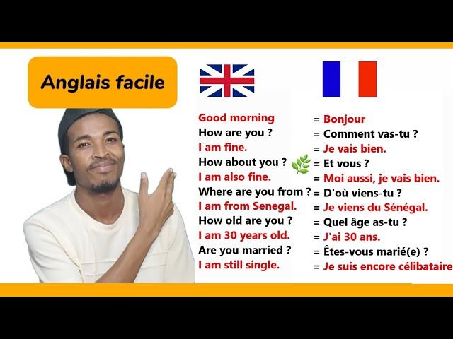 Phrases simples pour apprendre l'anglais facilement |easy sentences to learn french 