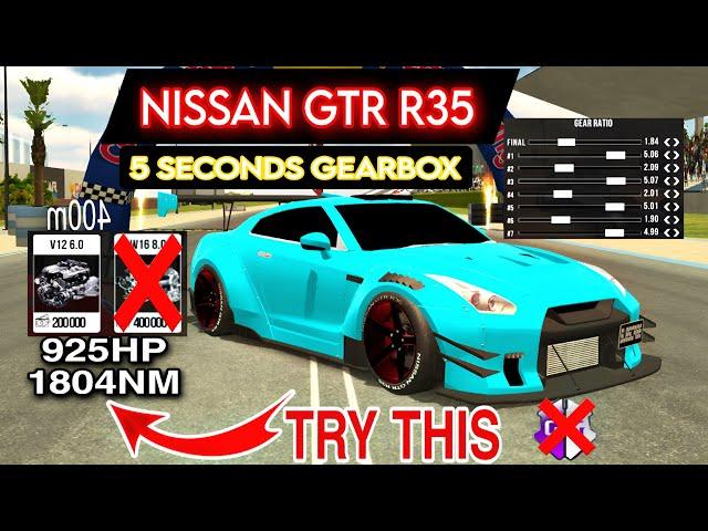 5 SECONDS GEARBOX FOR NISSAN GTR R35 (Without GG) In Car Parking Multiplayer