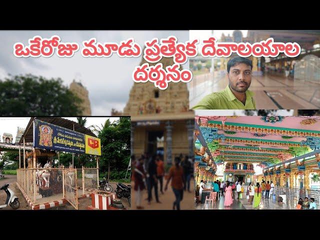 ఒకేరోజు మూడు ప్రత్యేక దేవాలయాల దర్శనం in west godavari...