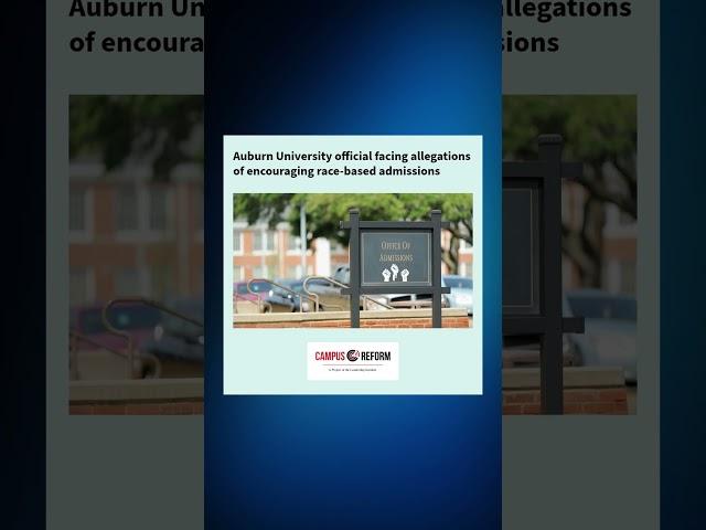 Auburn University official facing allegations of encouraging race-based admissions