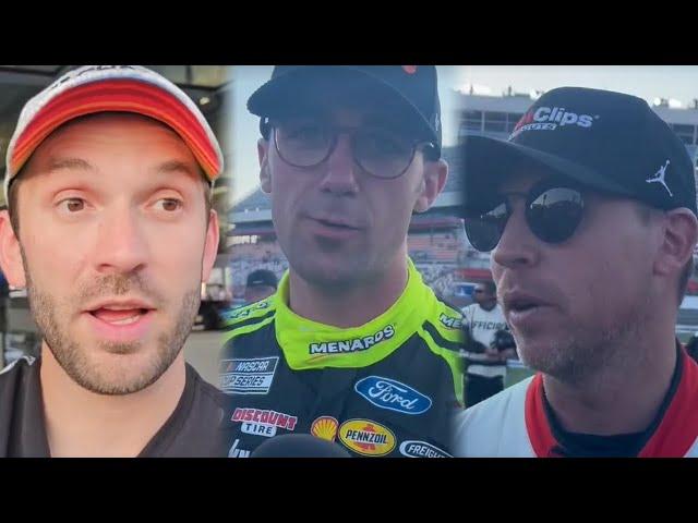 Denny Hamlin Talks About 23XI Racing Post-Race Chat; Hear From Austin Cindric & Daniel Suarez