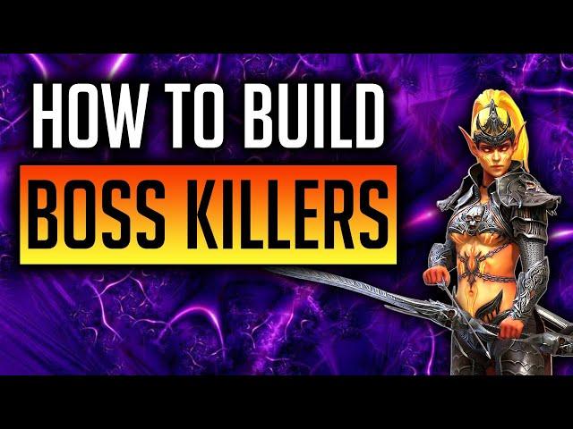 How to build a NUKE champ - Enemy Max HP builds! Gnut, CH, RG, Seer & Armiger | Raid: Shadow Legends