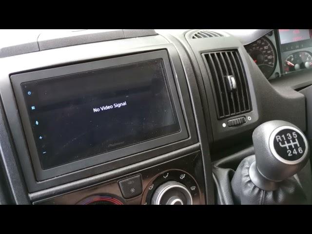 Pioneer DA160DAB headunit in Ducato 2020 AutoTrail , switch to reverse camera