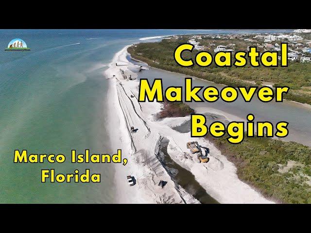 Heavy Equipment at Work: Marco Island Beach Project