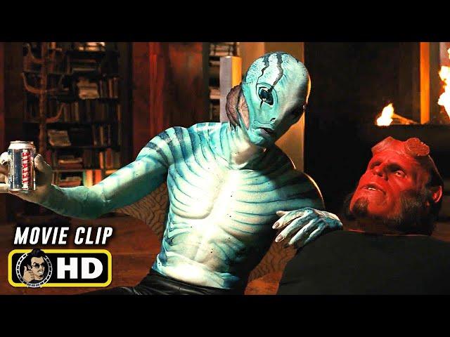 HELLBOY II (2008) Hellboy & Abe Sapien Drunk [HD] Ron Perlman