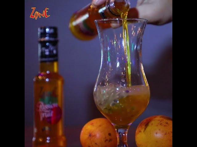 How to make Passion fruit Mocktail l Drinks under 5 minutes l Zone Syrups