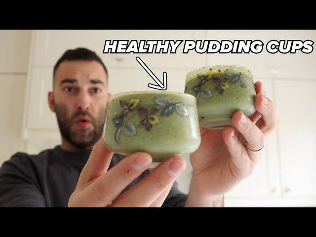 5-Ingredient Matcha Pudding Cups | Easy, Healthy & Delicious!