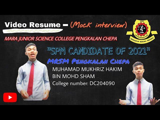 VRMRSMPC/TINGKATAN 5-2021 | MUHAMAD MUKHRIZ HAKIM BIN MOHD SHAM | 5 JAHIZ