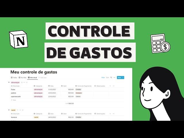 Como fazer controle de gastos no Notion