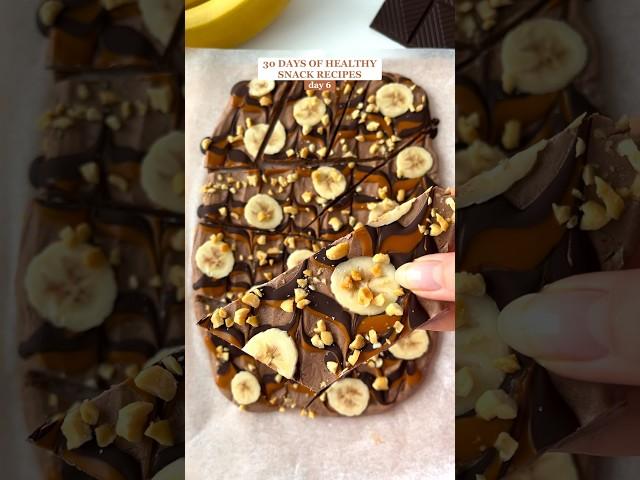 Chocolate Peanut Butter Yogurt Bark #healthyrecipes #healthysnacks #snackideas