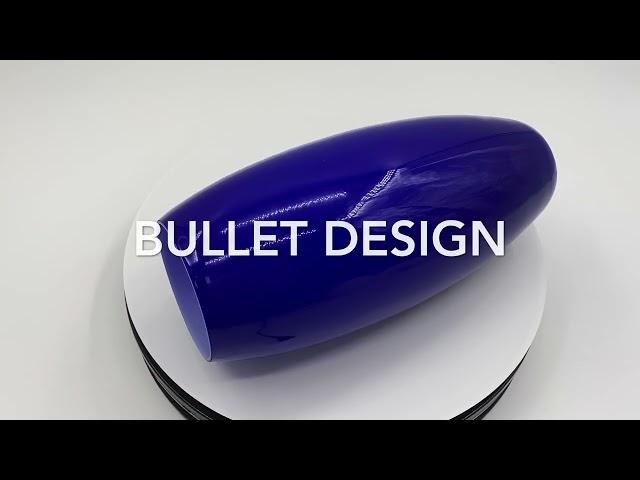 JX1069 Modern Blue Glass Lamp Shades with Bullet Design