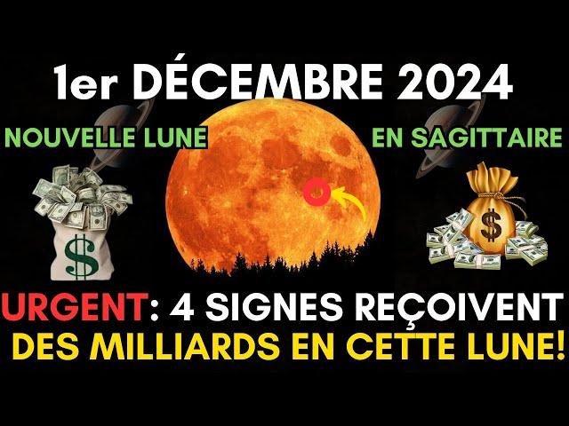 Nouvelle Lune en Sagittaire : Ces 4 Signes reçoivent beaucoup d'argent!