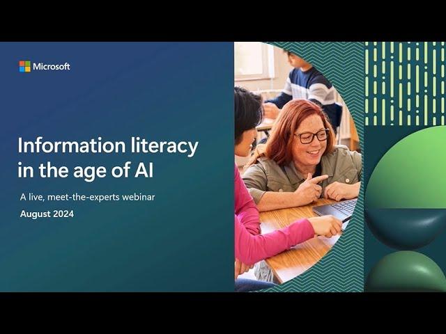 Information Literacy in the Age of AI Webinar | Meet the Experts