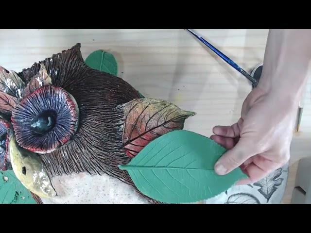 Making & Painting Clay Leaves