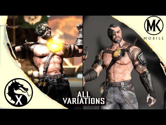 Mortal Kombat X vs MK Mobile - KANO All moves , & X Ray comparison