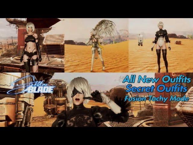 Stellar Blade All New Outfits Secret Outfits Fusion Tachy Mode #stellarblade #nierdlc #newoutfits