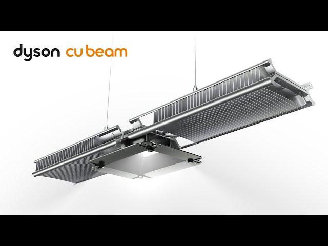 The Dyson Cu-Beam™ Duo suspended light for commercial spaces