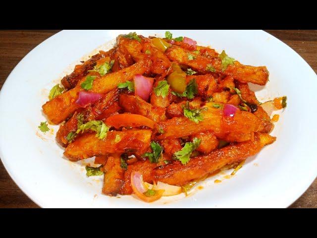 Crispy Chilli Potato | how to make chilli potato recipe | evening potato snacks by Easy Food Recipes