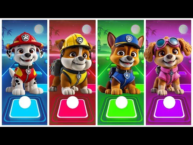 PawPatrol - Marshall - Rubble - Chase - Skye -Tiles Hop EDM Rush