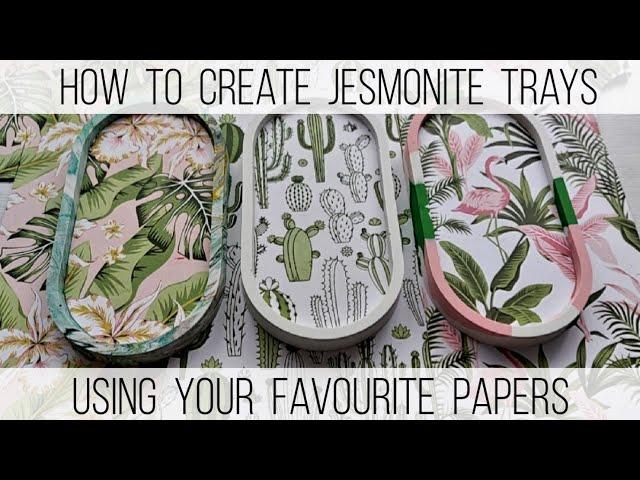 Jesmonite and Paper Lining the whole mould