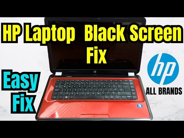 Hp Laptop Black Screen Fix || Laptop Turns On But With Screen Display Problem Fix