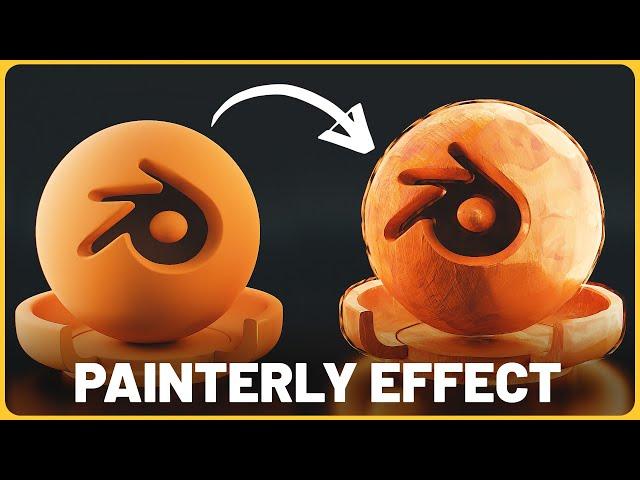 EASIEST Way to Make Painterly Animations in Blender 3D (Procedural Shader)