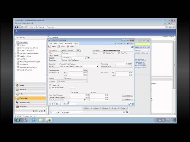 Dynamics GP 2013 Payables Management Basics