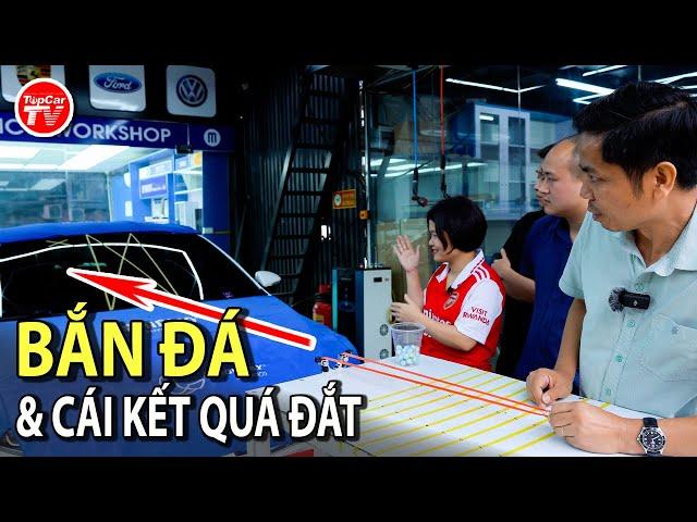 Thử bắn đá vào kính lái sau khi dán phim chịu lực Madico và cái kết quá tốn kém | TIPCAR TV