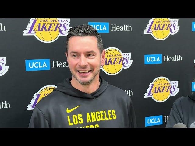 JJ Redick RAVES About Anthony Davis, Bronny James' Pressure And More At Lakers Practice