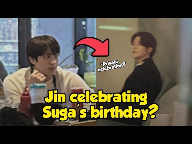 Jin Celebrated Suga's Birthday, and even Treated him to a Meal?