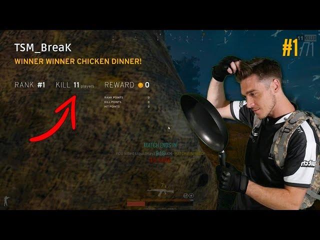 TSM BreaK 11 kill win [FULL POV] - PUBG Solo Main Event - GAMESCOM INVITATIONAL - GAME 1