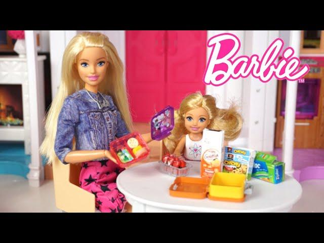 Barbie Doll Packs a Healthy School Lunch Box for Summer Camp