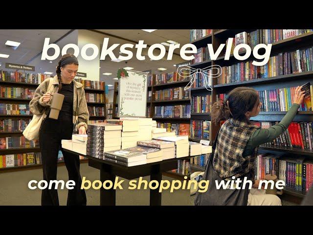 Cozy bookstore vlog like we're on facetime | book shop with me at Barnes & Noble