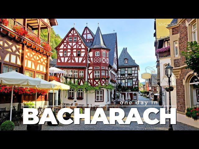 ONE DAY IN BACHARACH (GERMANY)  | 4K 60FPS | A picturesque German old town on the river rhine