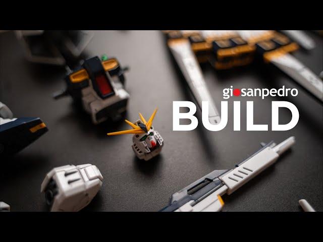 Nu Gundam RG | A very satisfying hobby - Beat Building a Gunpla (ASMR)