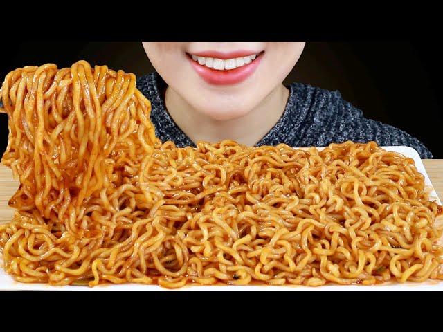 ASMR Habanero Lime Buldak Fire Noodles Eating Sounds | MINEE EATS