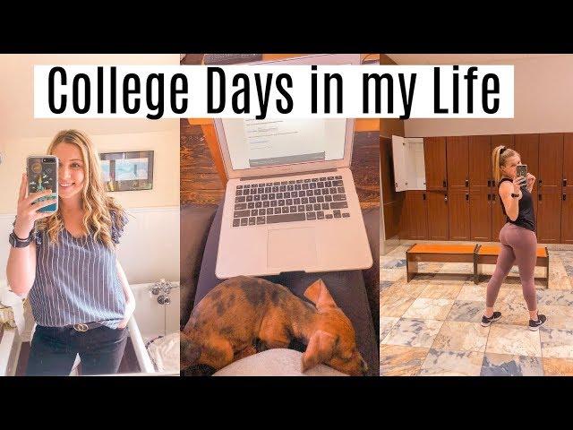 balancing work, school, gym & youtube | college days in my life