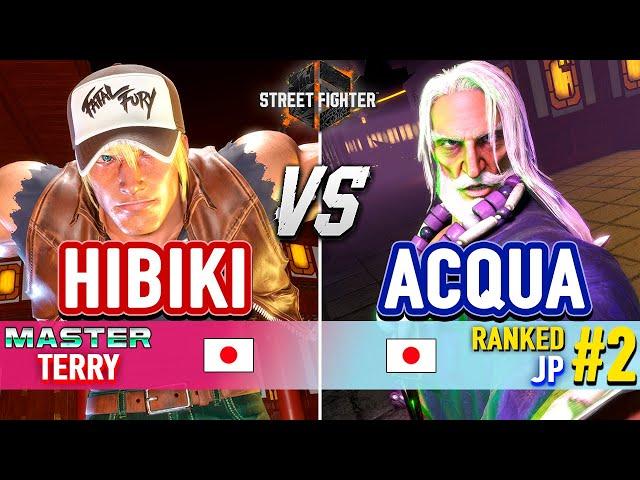 SF6  HIBIKI (Terry) vs ACQUA (#2 Ranked JP)  Street Fighter 6 High Level Gameplay