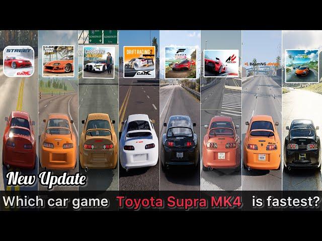 Supra MK4 in CarX Street, Drive Zone Online, CM, CarX Drift Racing 2, FH5, AC, BeamNG, TCM