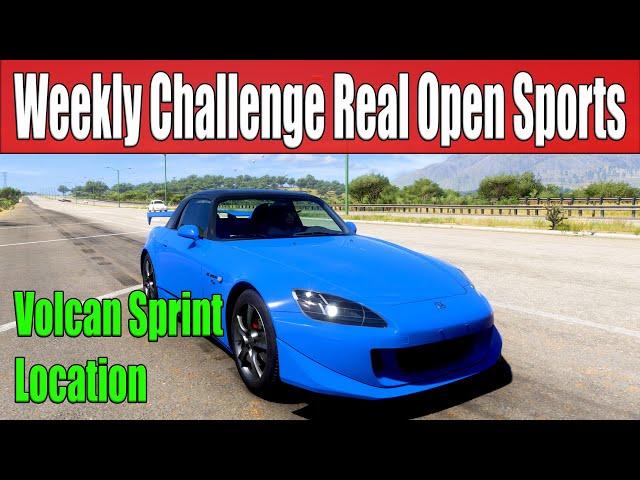 Forza Horizon 5 Weekly Challenge Real Open Sports - Volcan Sprint - Series 48