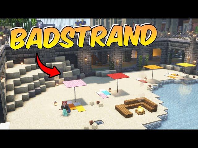 BYGGER EN BADSTRAND PÅ BEDROCK SMP - MINECRAFT LETS PLAY - S8E59