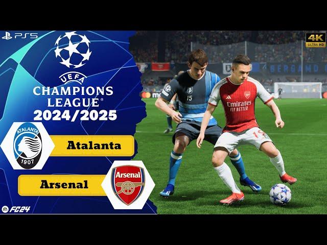 FC 24 - Atalanta vs. Arsenal | UEFA Champions League 24/25 | Full Match | PS5™[4K]