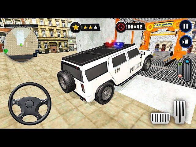 Gas Station Police Car Wash Service - police Bus Coach Service - Android GamePlay