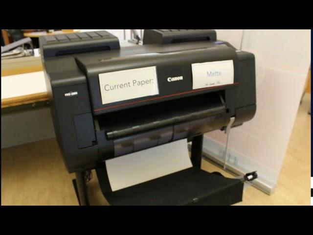 How to use the Library's Large Format Printer