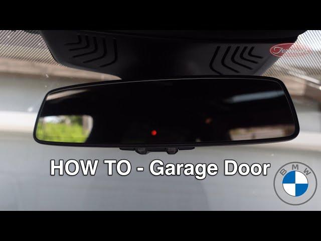 BMW HOW TO - Pair your garage door