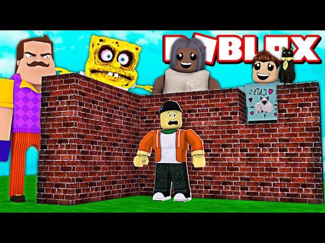 BUILDING AGAINST DENIS ARMY AND MONSTER ATTACKS IN ROBLOX! | Roblox Build To Survive Simulator